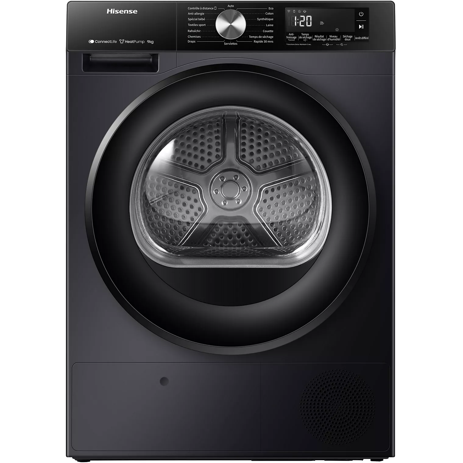 6901101835635_h_f_l_0 Sèche linge pompe à chaleur HISENSE DH3S902BBCC
