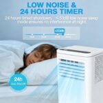 UofZc Climatiseur Portable avec télécommande et roulettes 12000BTU UofZc – Image 4